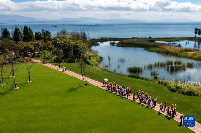 云南昆明:研学活动走进宝丰半岛湿地