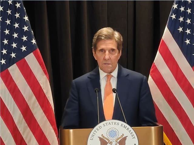 克里就中美合作应对气候危机答澎湃:没有任何国家能够独自赢得这场战斗